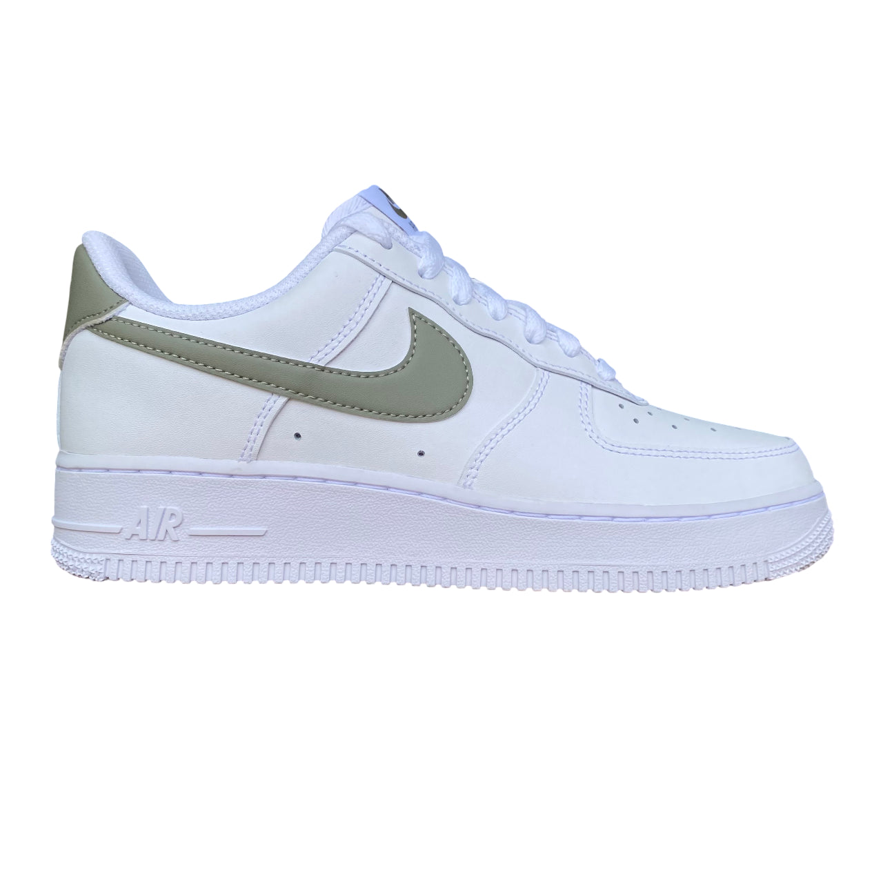 Nike FJ4146-116 Air Force 1 &#39;07 Bianco-Verde - Sneakers Uomo Iconiche
