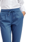 b.yuong women's elastic trousers Rizetta 20803903 194030 sky