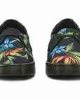 Dr. Martens women's canvas ballerina shoe Morada Hawaiian Floral T Canvas 16576002 black