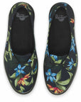 Dr. Martens women's canvas ballerina shoe Morada Hawaiian Floral T Canvas 16576002 black