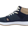 Champion high-top sneaker shoe for boys Rebound Mid Winterized S32719 BS501 blue-white-beige