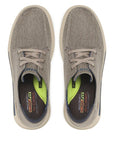 Skechers scarpa casual da uomo Proven Forenzo 204471/KHK beige