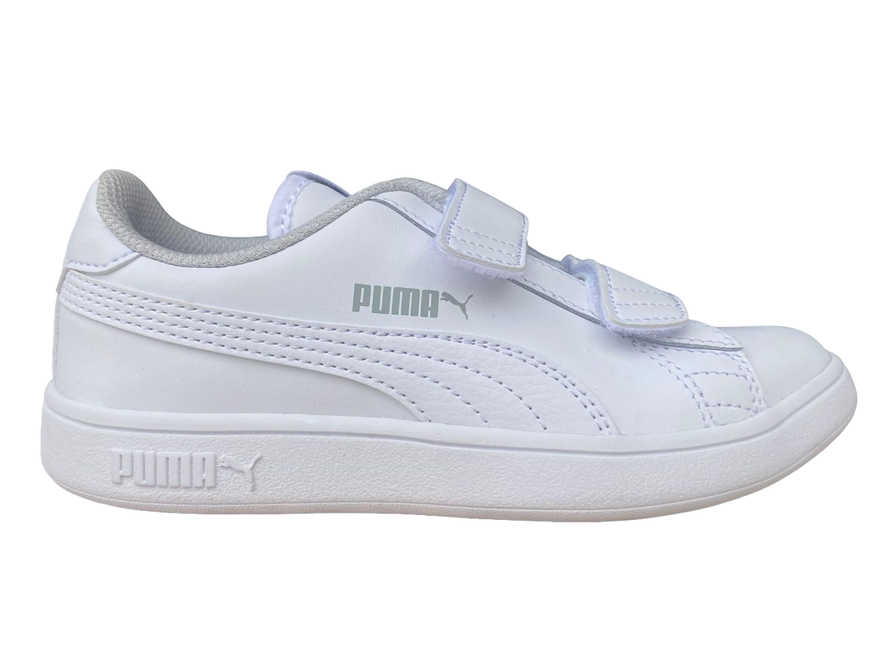 Puma unisex children&#39;s sneakers with tear Smash v2 LV Ps 365173 02 white