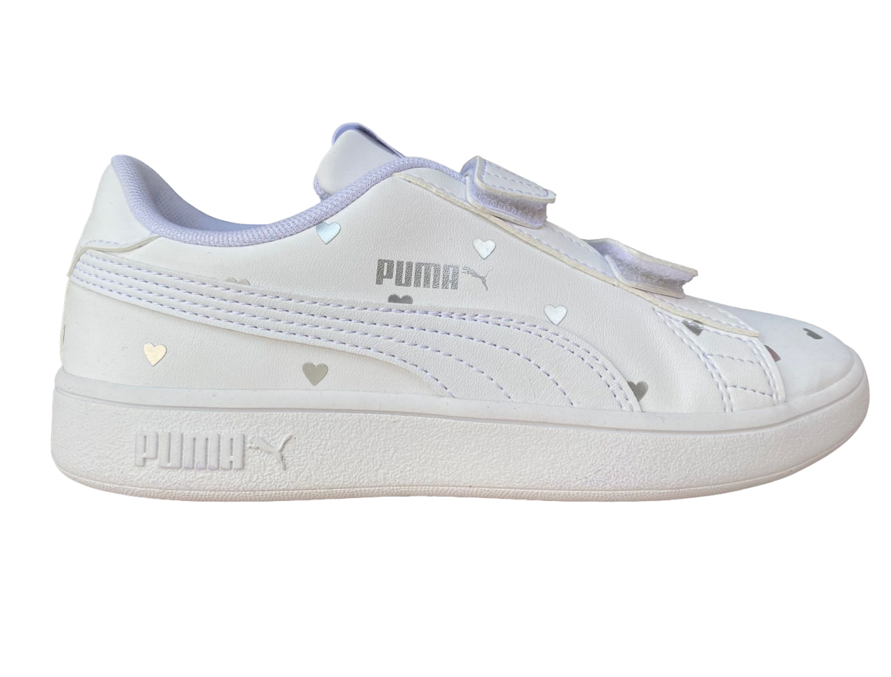 Puma girls&#39; sneakers Smash v2 L Studs V PS 374844 02 white