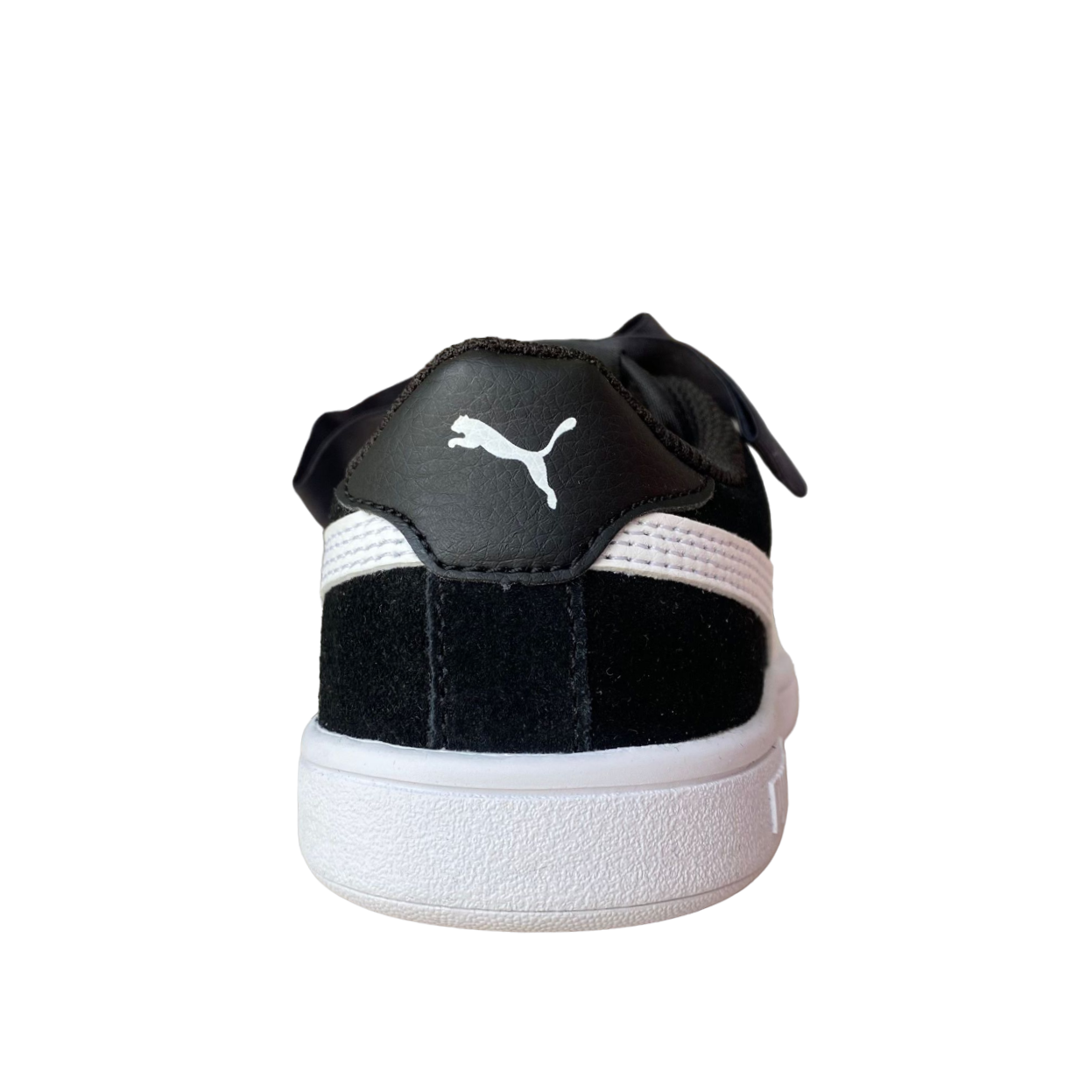 Puma girls&#39; sneakers Smash V2 Ribbon AC PS 366004 01 black-white
