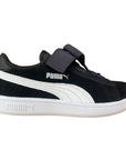 Puma sneakers da bambina Smash V2 Ribbon AC PS 366004 01 black-white