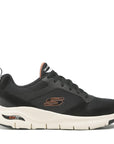 Skechers scarpa sneakers da uomo Arch Fit Servitica 232101 BLK nero