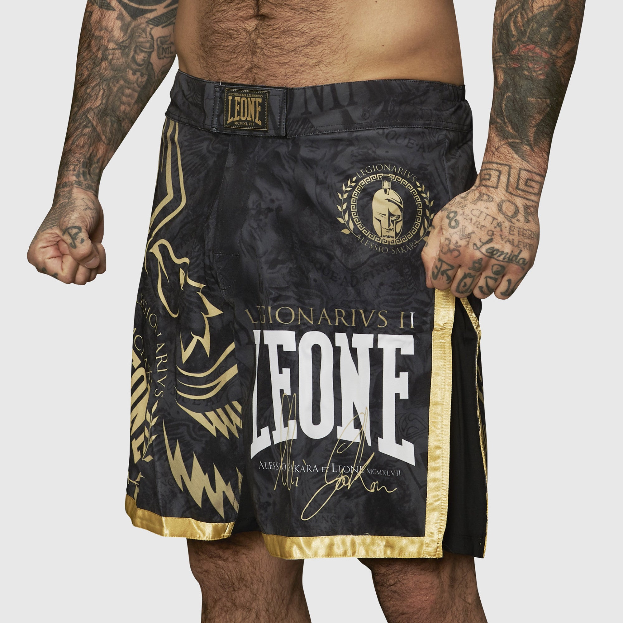 sportiamo Leone Pantaloncino MMA Legionarivs II AB790 nero