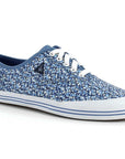 Le Coq Sportif women's sneakers shoe Grandville1510118 blue flowers