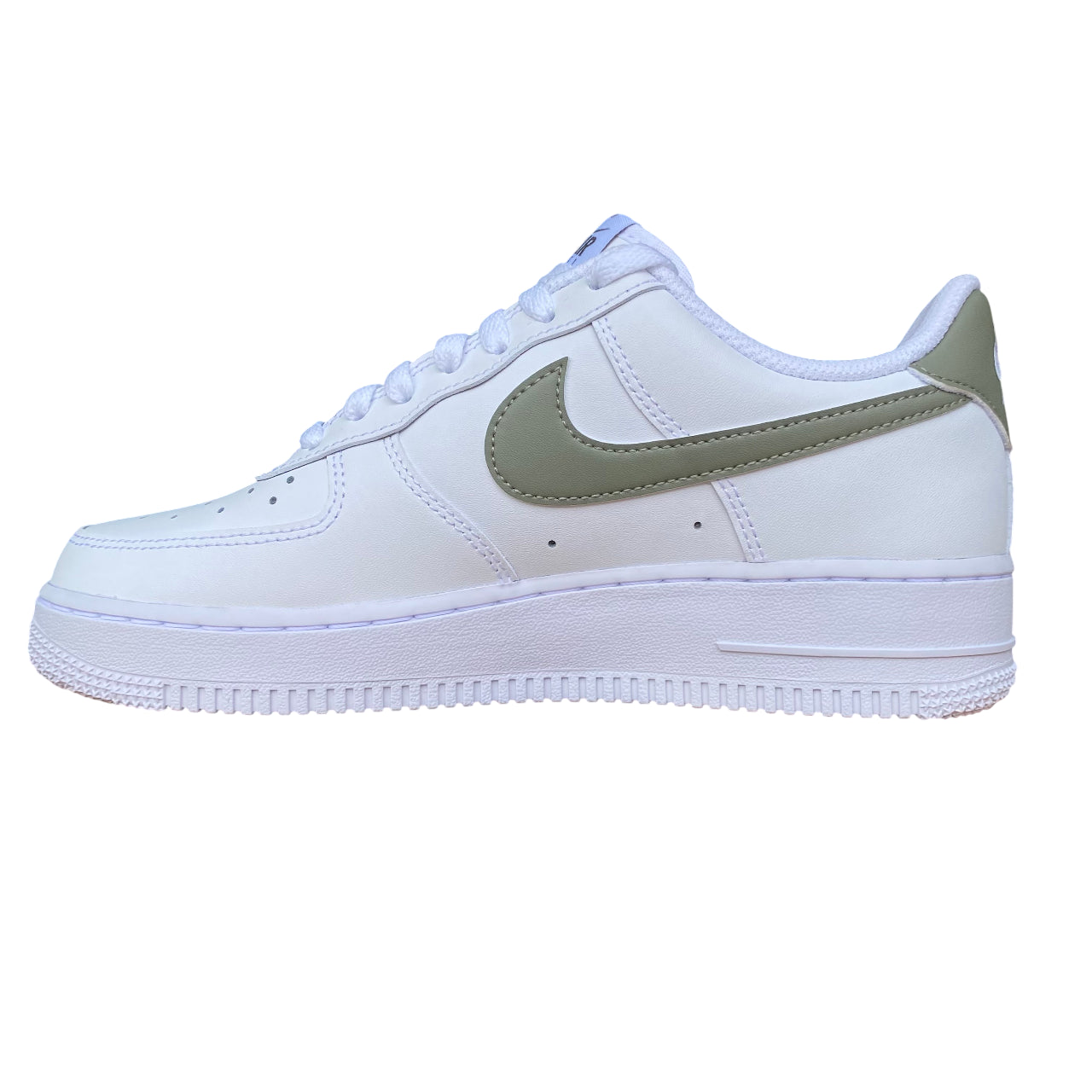 Nike FJ4146-116 Air Force 1 &#39;07 Bianco-Verde - Sneakers Uomo Iconiche
