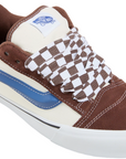 vans men's sneakers shoe Knu Skool VN0009QCDMV brown-beige-blue