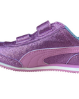 Puma girls' sneakers with velcro Whirlwind Glitz V PS 363973 10 orchid