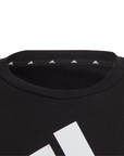 Adidas Children's crewneck sweatshirt in brushed cotton IC6117 black