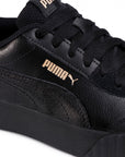 Puma women's sneakers shoe with Carina Lift wedge 373031 01 black