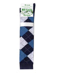Brizza Men's long socks in organic cotton 0538 blue, one size 40-46 