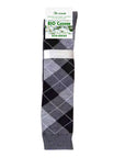 Brizza Men's long socks in organic cotton 0538 black, one size 40-46 