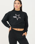 Converse Sweatshirt Cropped Crew 10023328-A01 black