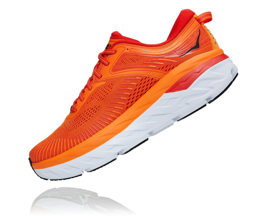 Hoka One One men&#39;s running shoe Bondi 7 1110518/POFS orange