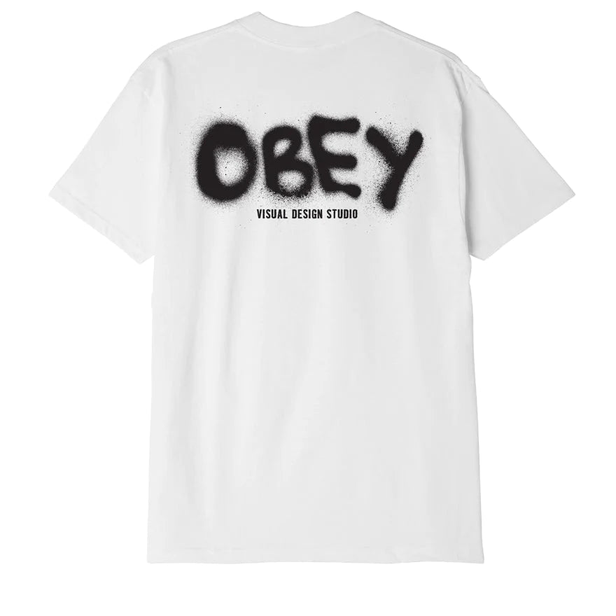 Obey men&#39;s short sleeve T-Shirt Visual Design Studio Classico 165263415 white