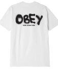 Obey men's short sleeve T-Shirt Visual Design Studio Classico 165263415 white