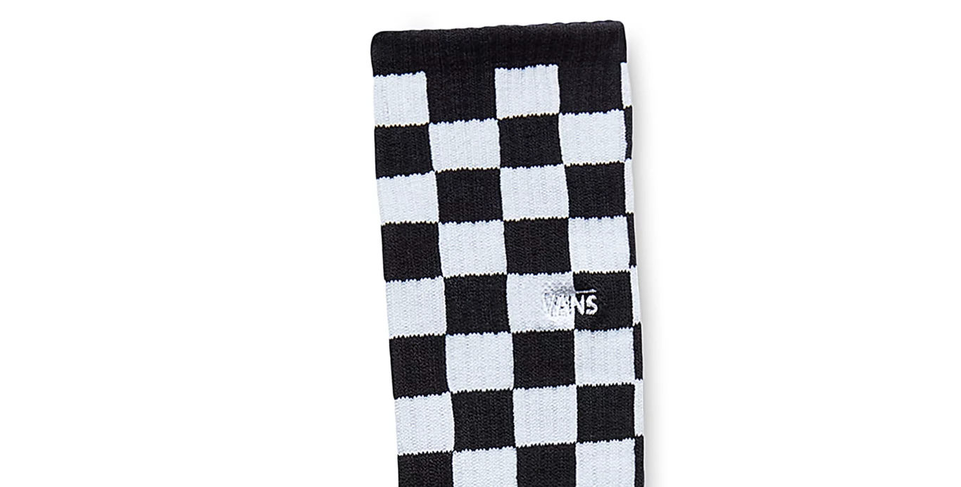 Vans unisex socks Checkerboard Crew VN0A3H3OHU01 black white 