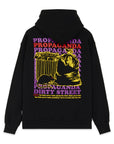 Propaganda sweatshirt with hood and kangaroo pocket Trash Hoodie 22FWPRFE758-01 black