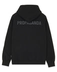 Propaganda Sweatshirt with hood and kangaroo pocket Logo Hoodie 22FWPRFE802-01 black