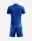 Givova Completino da calcio Kit Campo maglia e pantaloncino azzurro-giallo