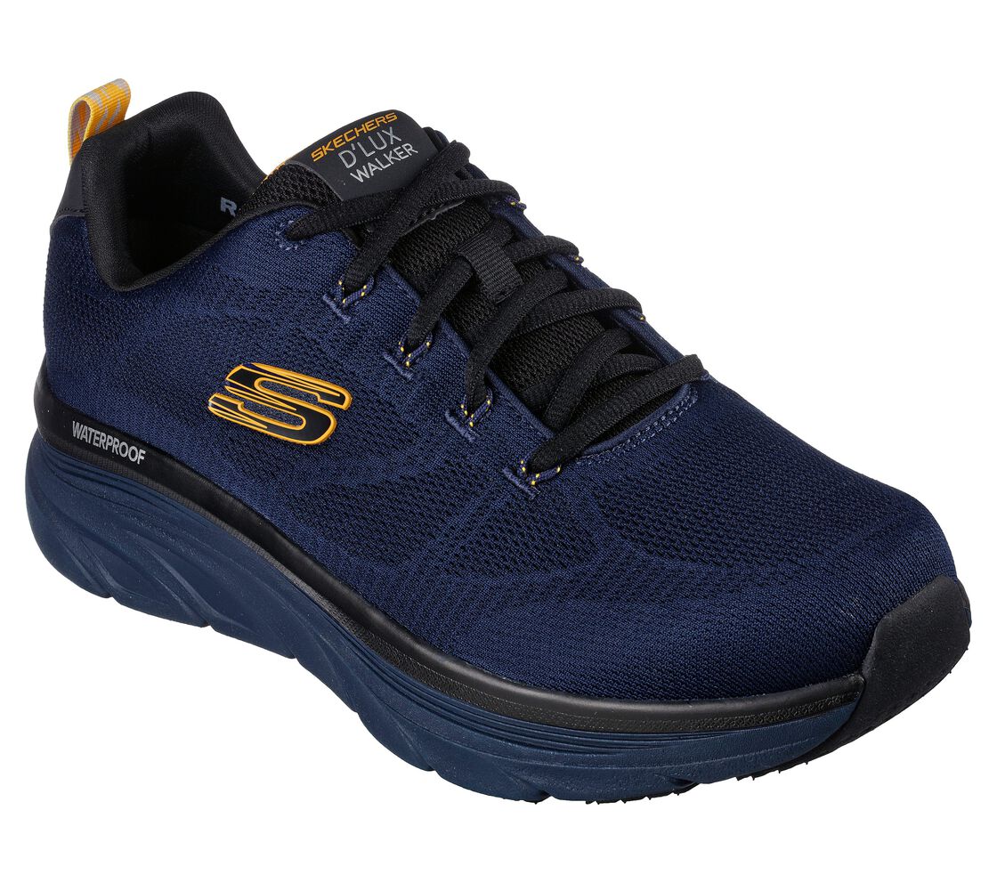 Skeckers scarpa da walking da uomo D&#39;Lux Walker Get Oasis 232362/NVYL blu-giallo