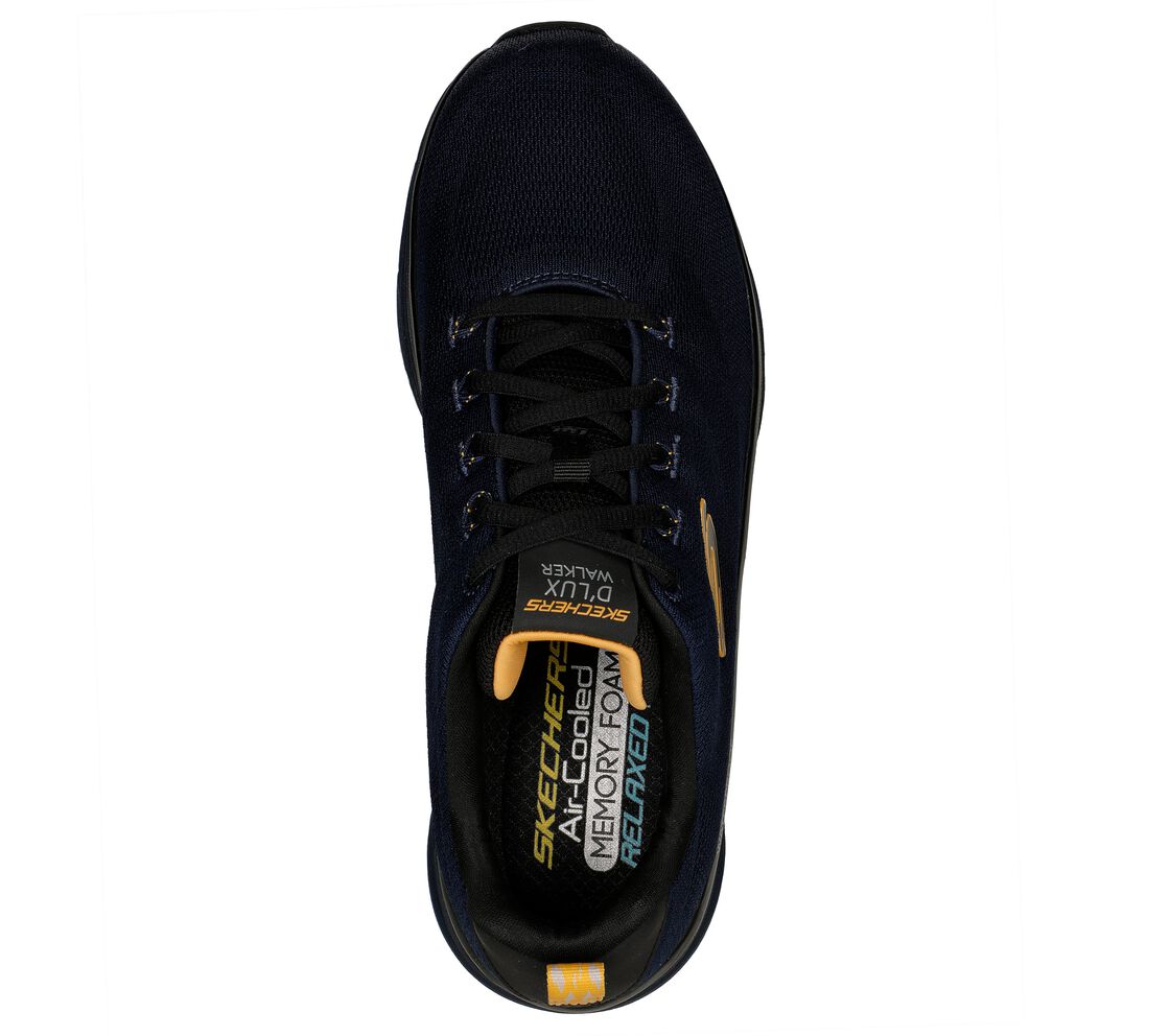 Skeckers scarpa da walking da uomo D&#39;Lux Walker Get Oasis 232362/NVYL blu-giallo