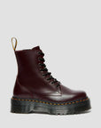 Dr. Martens anfibio alto con zeppa JADON Polished Smooth 27311626 burgundy