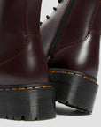 Dr. Martens anfibio alto con zeppa JADON Polished Smooth 27311626 burgundy