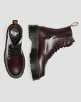 Dr. Martens anfibio alto con zeppa JADON Polished Smooth 27311626 burgundy