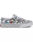 Vans Authentic children's sneakers shoe, canvas upper to be designed as desired VN0A3UIVARE DIY white