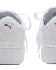 Puma women's wedge sneakers shoe Vikky Platform Ribbon 366419 02 white