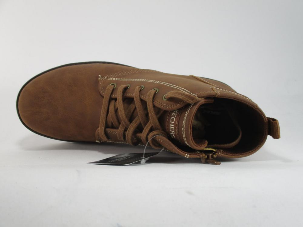 Skechers Gravlen 94060L BRN brown boy&#39;s ankle boot