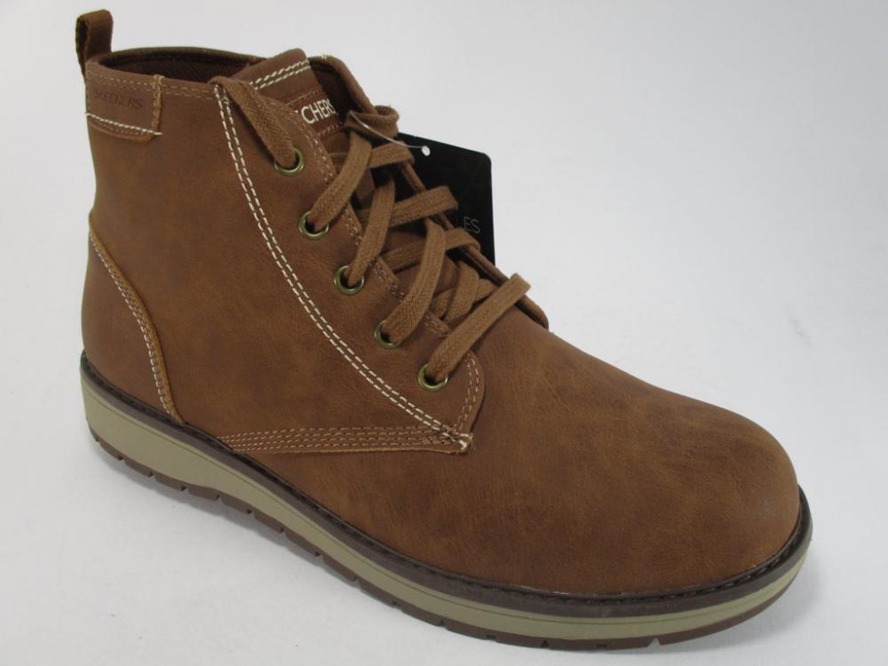 Skechers Gravlen 94060L BRN brown boy&#39;s ankle boot