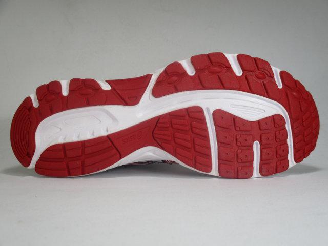 Asics men&#39;s running shoe PATRIOT 6 T3G0N 0123 white red black