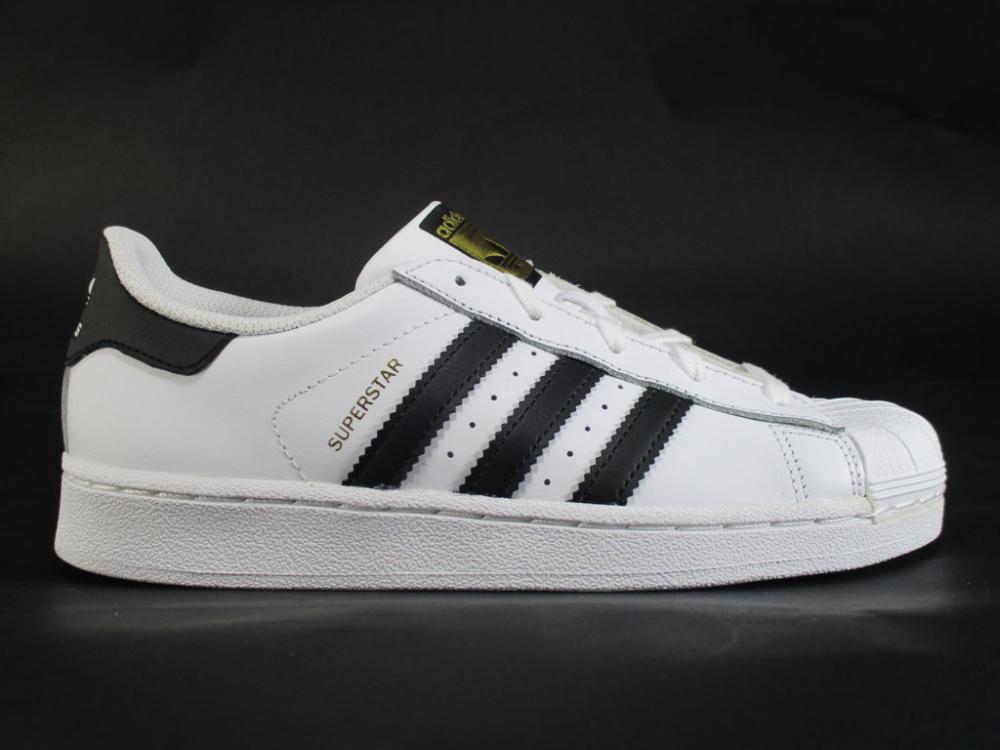 Adidas sneakers bassa per ragazzi Superstar C BA8378 white black