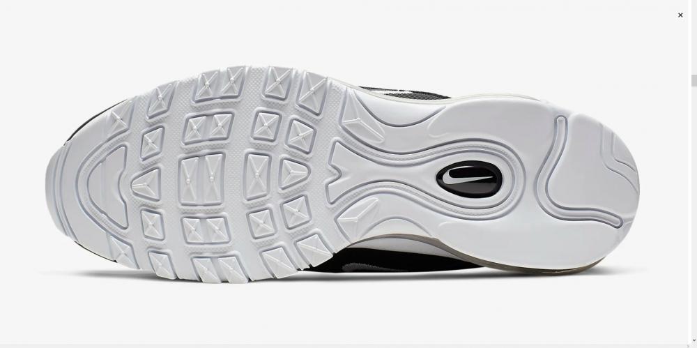 Nike scarpa sneakers da uomo Air Max 97 921826 001 nero