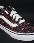 Vans Old Skool girl sneakers shoe VN0A38HBVIQ1 glitter stars sparkling black-white