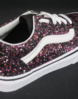 Vans Old Skool girl sneakers shoe VN0A38HBVIQ1 glitter stars sparkling black-white