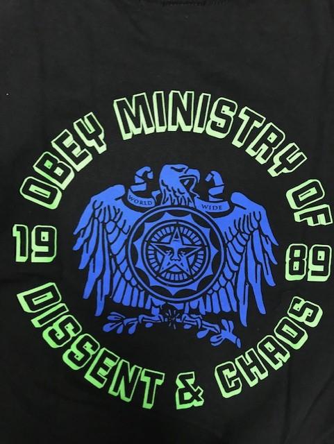Obey adult short sleeve t-shirt Eagle Dissent 163082321 black