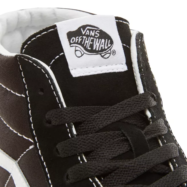 Vans high top sneakers in canvas and suede SK8-Mid Reissue VN0A391F6BT black-white