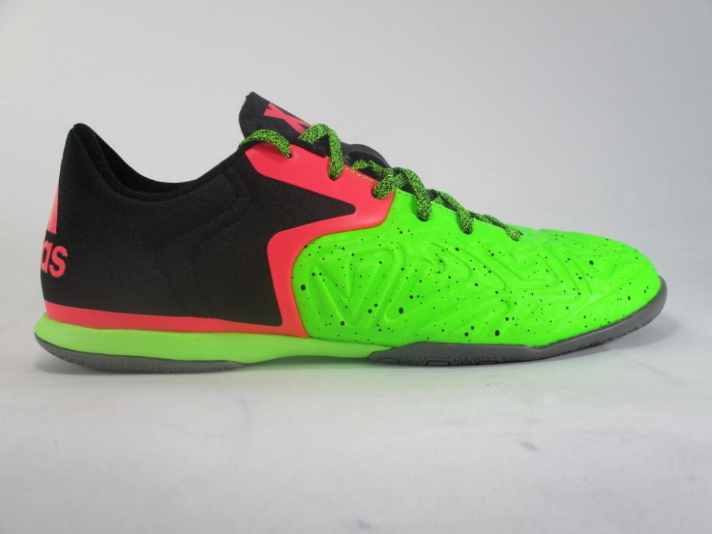 Adidas indoor soccer shoe X 15.2 CT B27117 coral green black