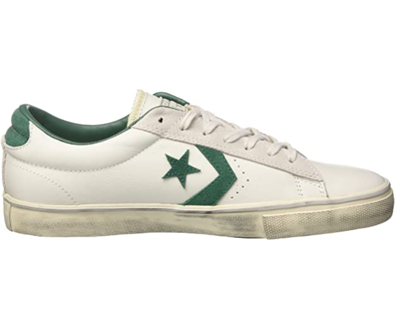Converse scarpa sneakers da adulto Pro Leather Vulc Distressed 158995C bianco-verde