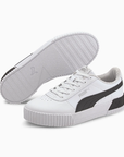 Puma scarpa sneakers da donna Carina L 370325 21 bianco nero