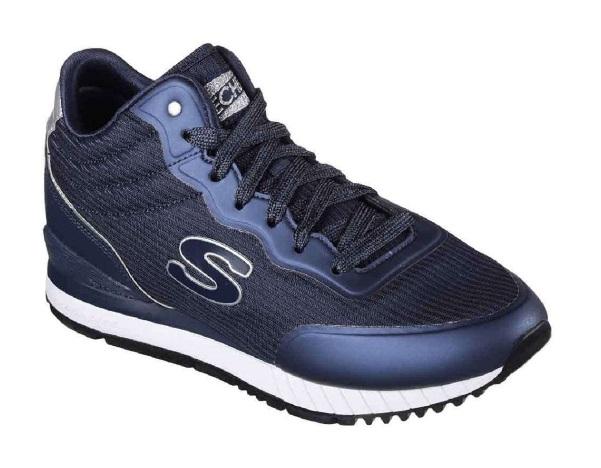Skechers women&#39;s sneakers with heel lift Vega High 920 NVY blue