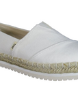 Toms women's canvas shoe with wedge Alpargata 10013814 white-rope