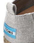 Toms chambray canvas shoe Deconstructed Alpargata 10009838 grey